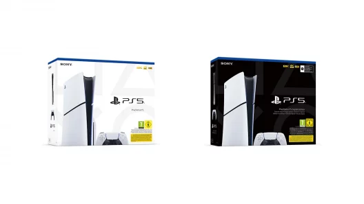 Playstation 5 white box and black box